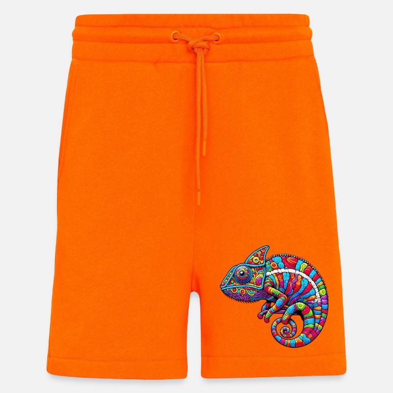 Caméléon - Short bio décontracté fabriqué en UE - SUNSET ORANGE