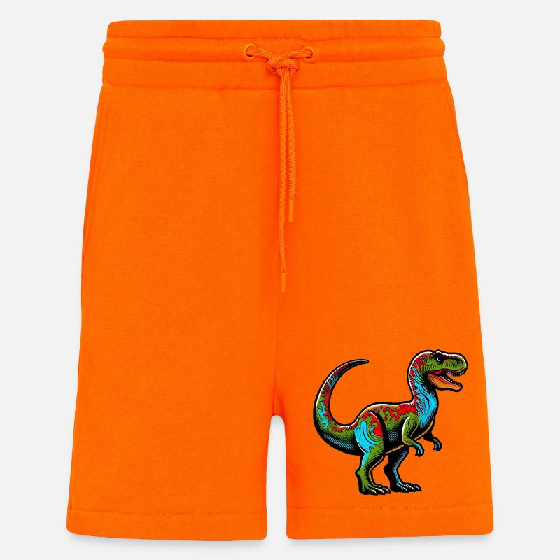 Dinosaurier - Shorts - made by SPREAD - SUNSET ORANGE