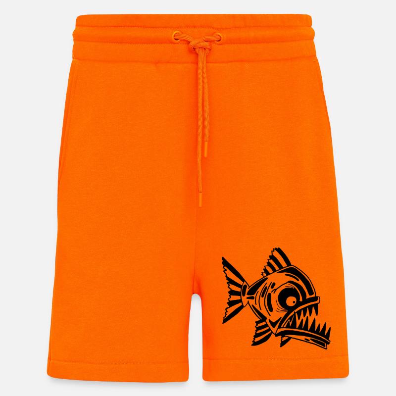 Fleischfressender Schwarzfisch - Shorts - made by SPREAD - SUNSET ORANGE