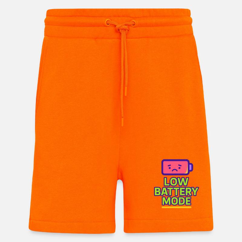 Low Battery Mode - Shorts - made by SPREAD - SUNSET ORANGE