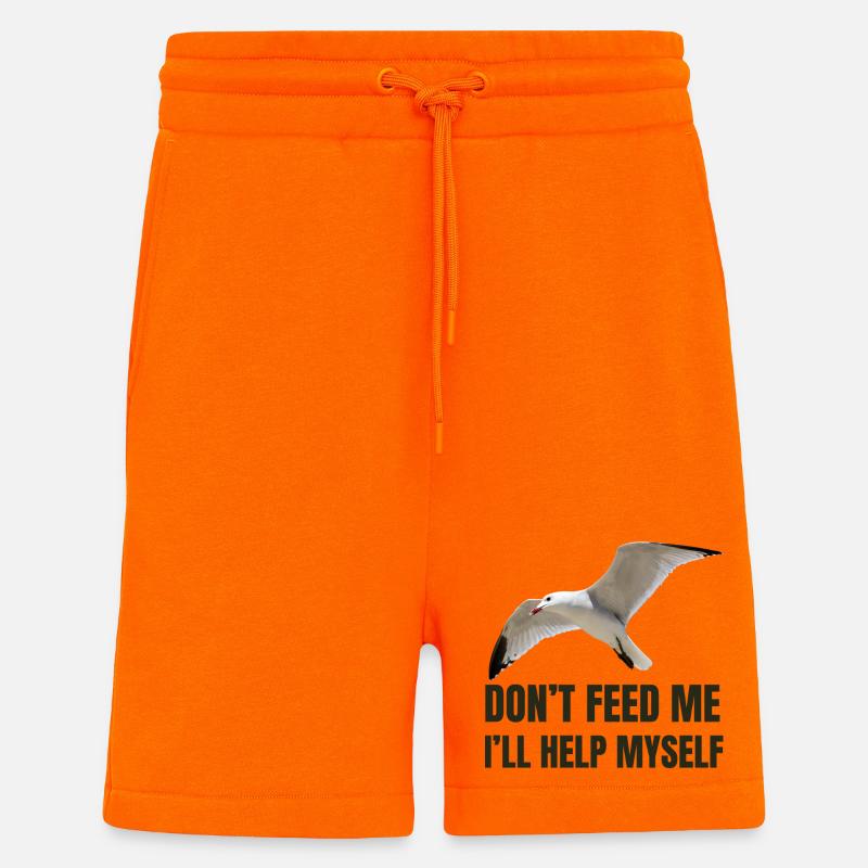 Möwe mit mutigem Statement - Shorts - made by SPREAD - SUNSET ORANGE