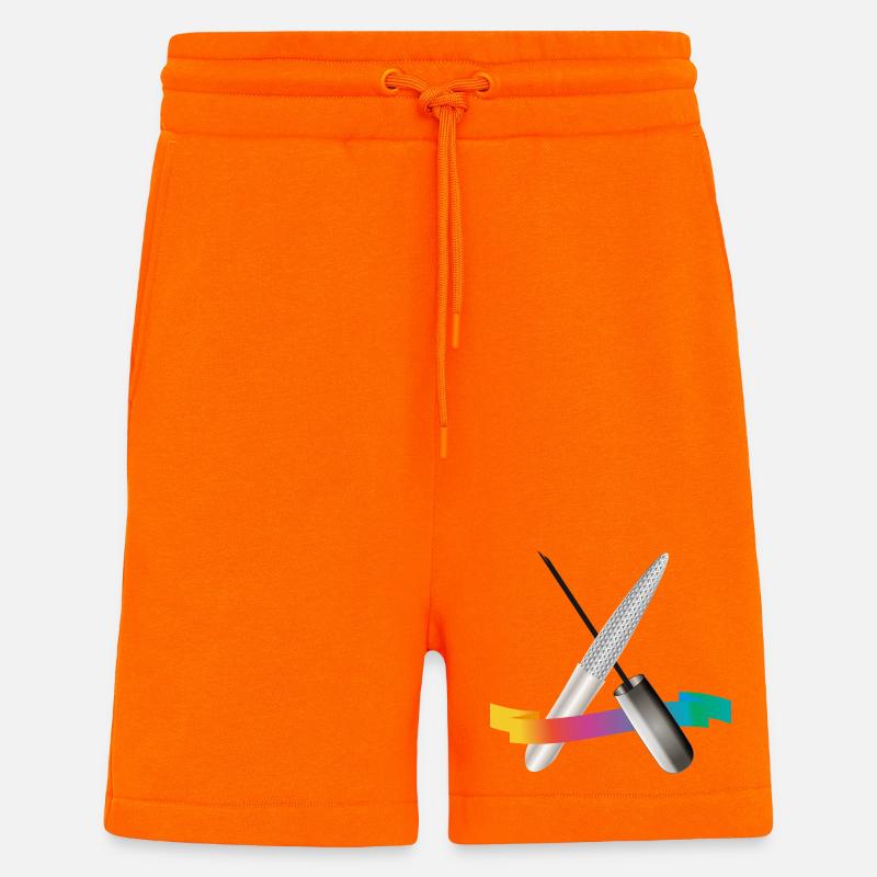 Manicure Tools with Gradient Illustration - Shorts - made by SPREAD - SUNSET ORANGE