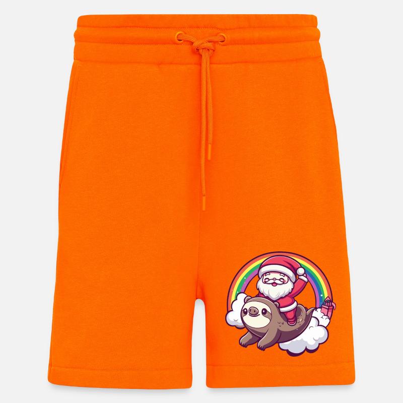 Faultier Weihnachtsmann Weihnachten - Shorts - made by SPREAD - SUNSET ORANGE