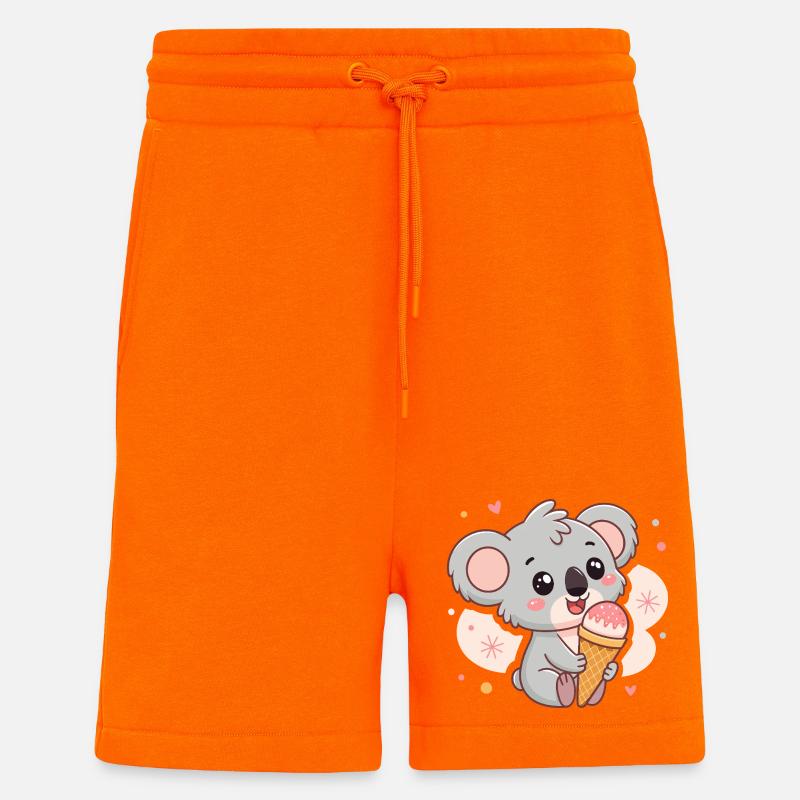 Eiskalte Koala-Kawaii-Sommer - Shorts - made by SPREAD - SUNSET ORANGE