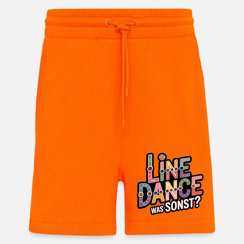 Line Dance What else? - Shorts - made by SPREAD - SUNSET ORANGE