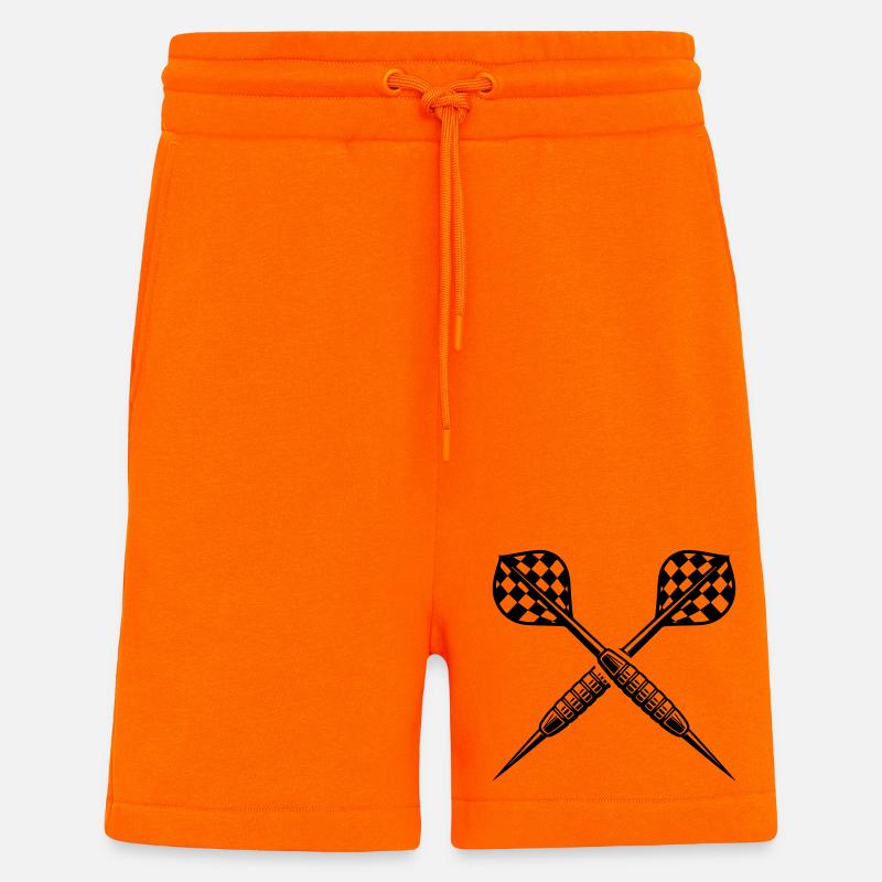 Lancer de fléchettes Fléchettes Fléchettes - Short bio décontracté fabriqué en UE - SUNSET ORANGE