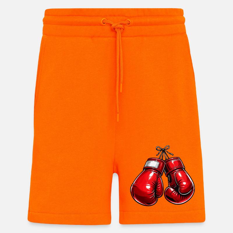Boxe - Short bio décontracté fabriqué en UE - SUNSET ORANGE
