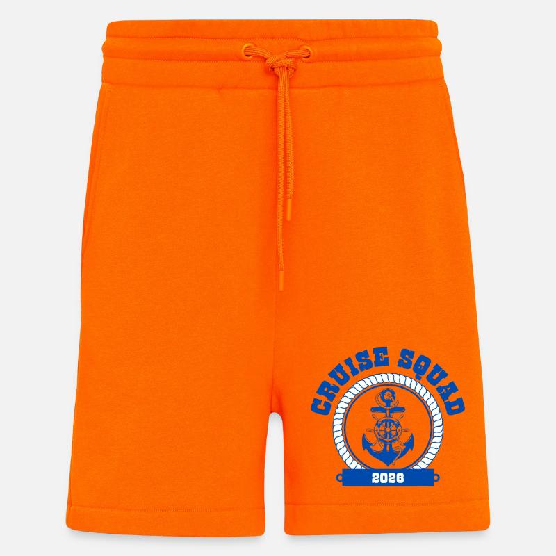 Kreuzfahrtteam 2026 🌊🚗 - Shorts - made by SPREAD - SUNSET ORANGE