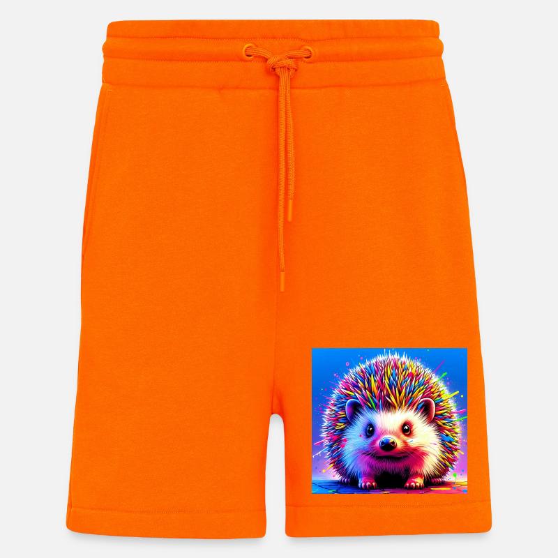 hérisson - Short bio décontracté fabriqué en UE - SUNSET ORANGE