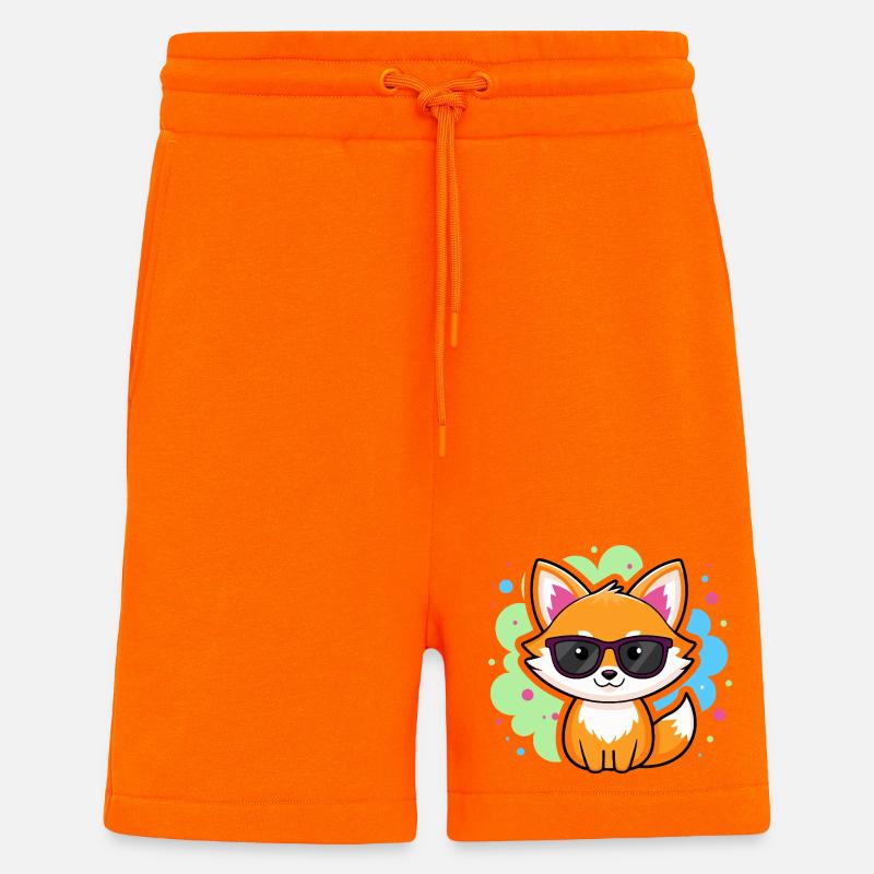 Fuchs-Pop-Brille - Shorts - made by SPREAD - SUNSET ORANGE