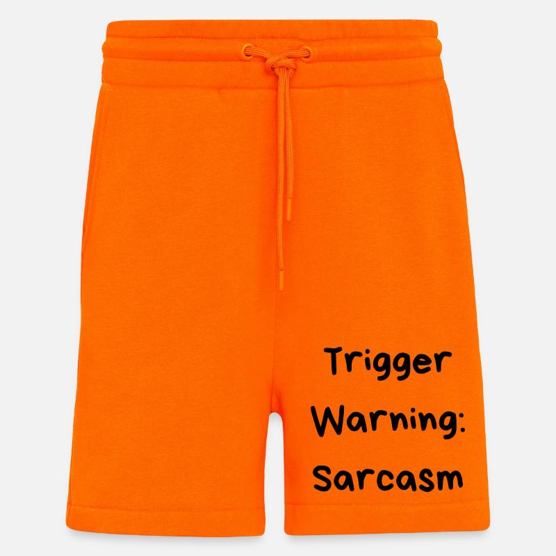 Trigger Warning: Sarcasm - Shorts - made by SPREAD - SUNSET ORANGE