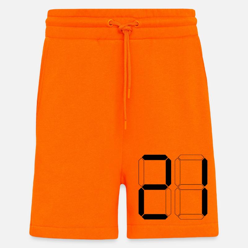 NUMÉRO 21 Vingt-et-Un Dons Numérique - Short bio décontracté fabriqué en UE - SUNSET ORANGE