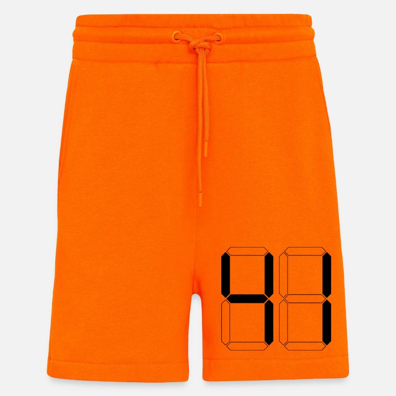 NUMÉRO 41 Quarante-et-Un Cadeaux Numériques - Short bio décontracté fabriqué en UE - SUNSET ORANGE