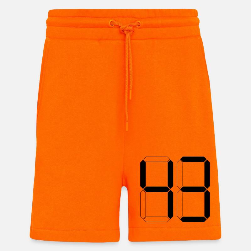 NUMMER 43 Dreiundvierzig Geschenk Digital - Shorts - made by SPREAD - SUNSET ORANGE