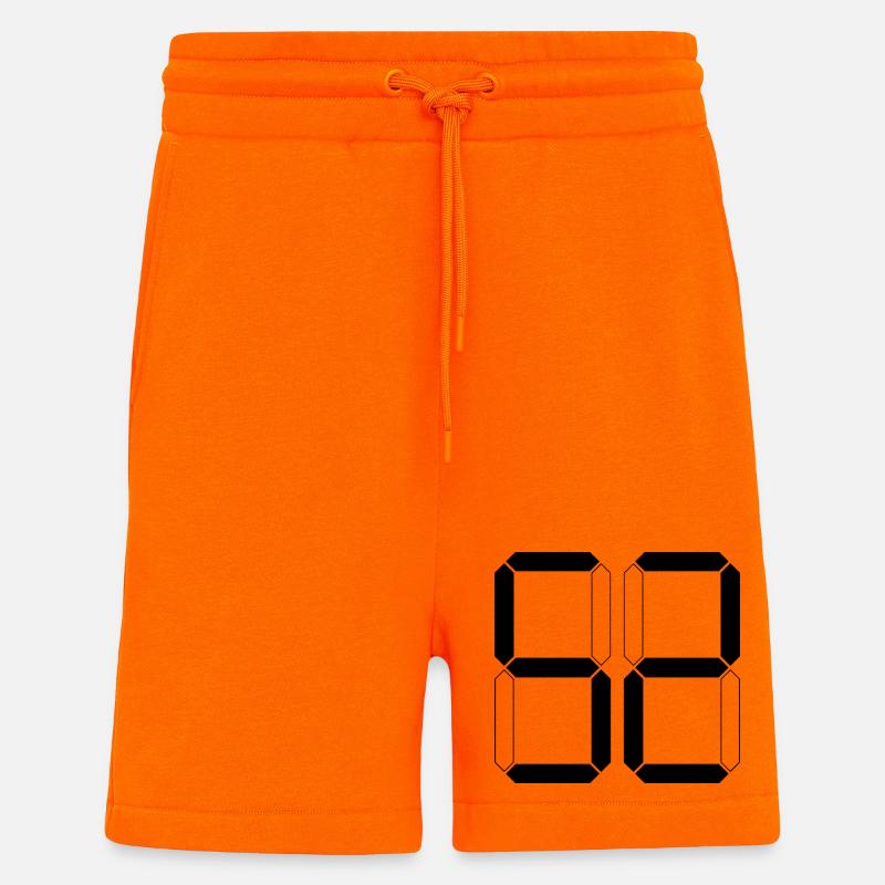 NUMMER 52 Zweiundfünfzig Geschenk Digital - Shorts - made by SPREAD - SUNSET ORANGE