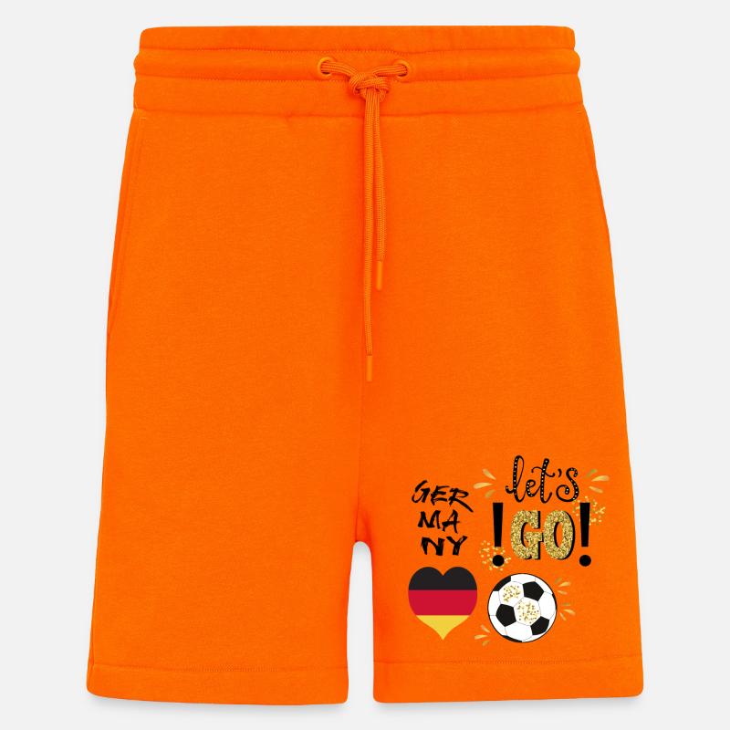 Fußball  - Shorts - made by SPREAD - SUNSET ORANGE