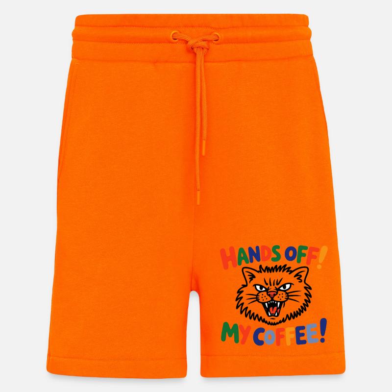 Lâchez-moi, mon café ! - Short bio décontracté fabriqué en UE - SUNSET ORANGE