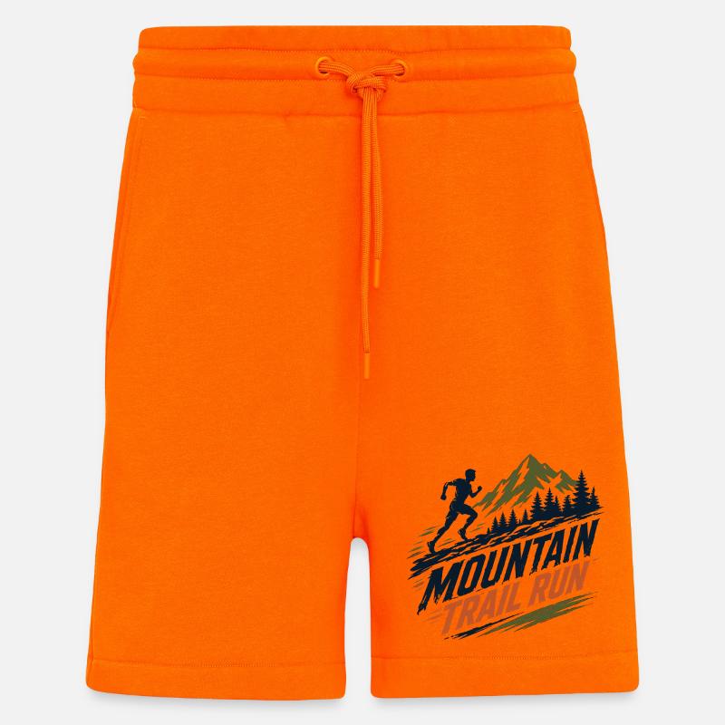 Mountain Trail Run - Shorts - made by SPREAD - SUNSET ORANGE