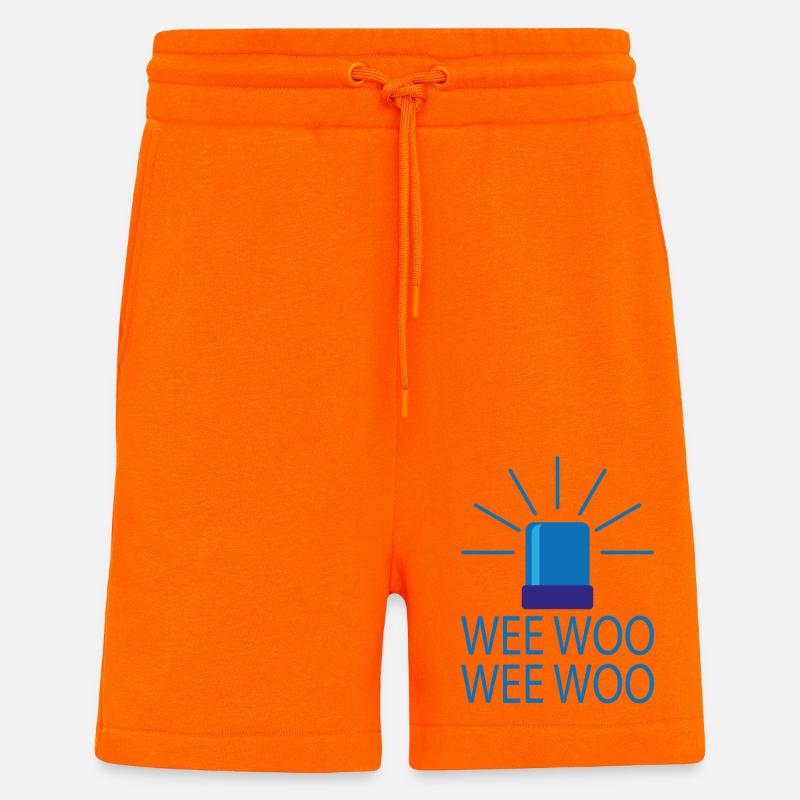 weewoo - Short bio décontracté fabriqué en UE - SUNSET ORANGE