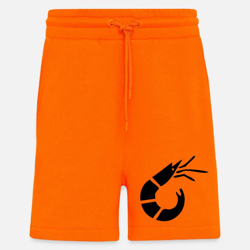 Garnele - Krabbe - Shrimp -Fischerei - Shorts - made by SPREAD - SUNSET ORANGE