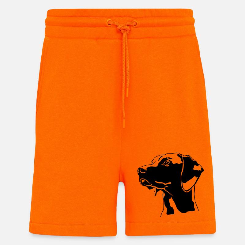 Magyar Vizsla Kopf - Shorts - made by SPREAD - SUNSET ORANGE