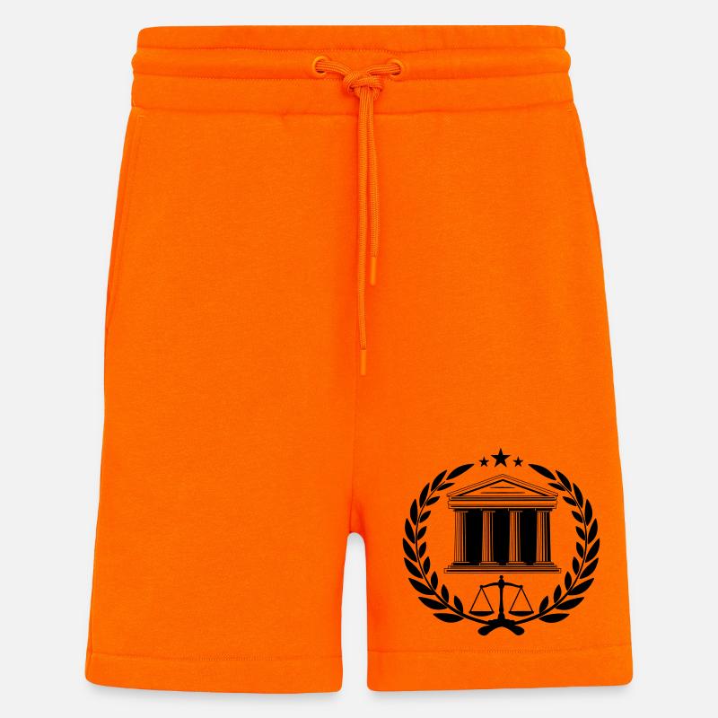 Hof mit Lorbeerkranz - Shorts - made by SPREAD - SUNSET ORANGE