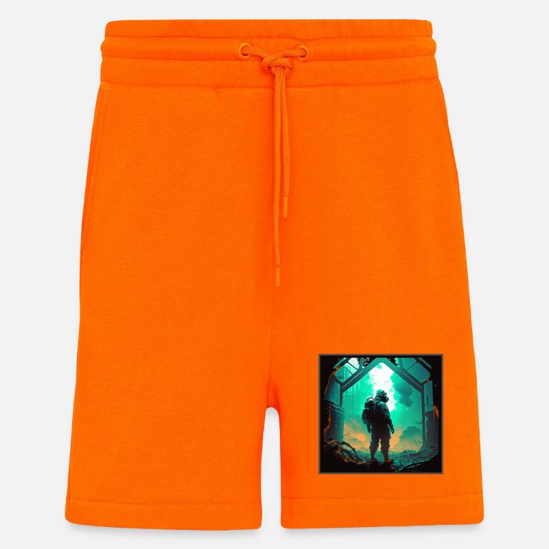 Apocalypse Laboratory - Shorts - made by SPREAD - SUNSET ORANGE