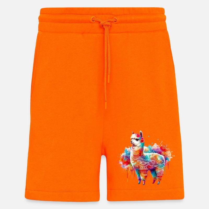 Alpaca - Shorts - made by SPREAD - SUNSET ORANGE