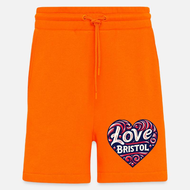 Ich liebe Bristol - Shorts - made by SPREAD - SUNSET ORANGE