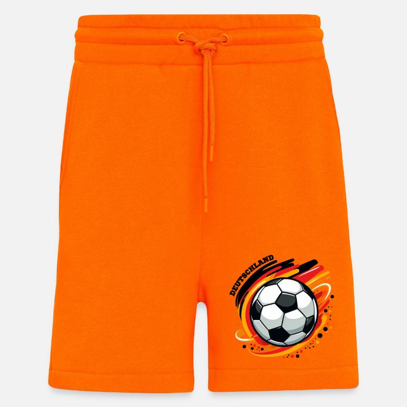 Deutscher Fußball - Shorts - made by SPREAD - SUNSET ORANGE