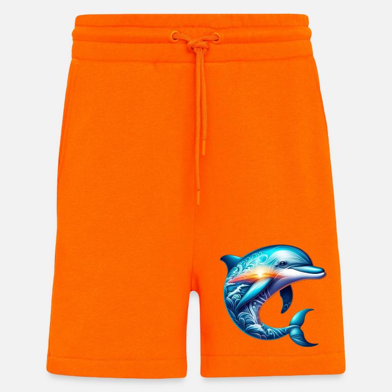 Delfin - Shorts - made by SPREAD - SUNSET ORANGE