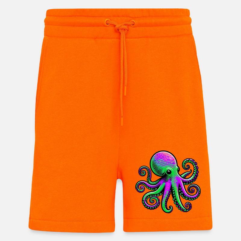 Krake - Shorts - made by SPREAD - SUNSET ORANGE