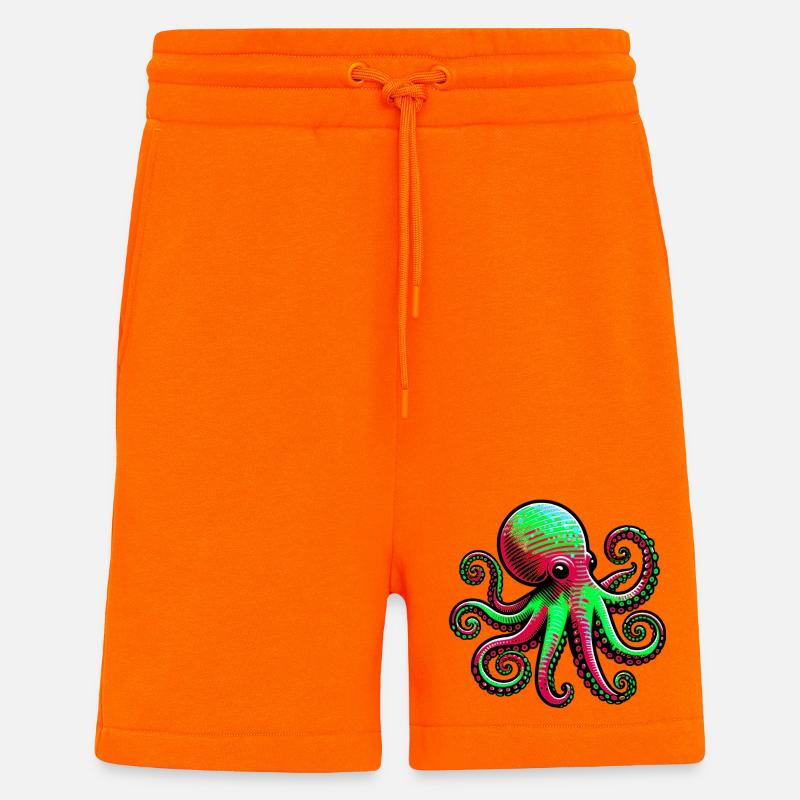 Krake - Shorts - made by SPREAD - SUNSET ORANGE