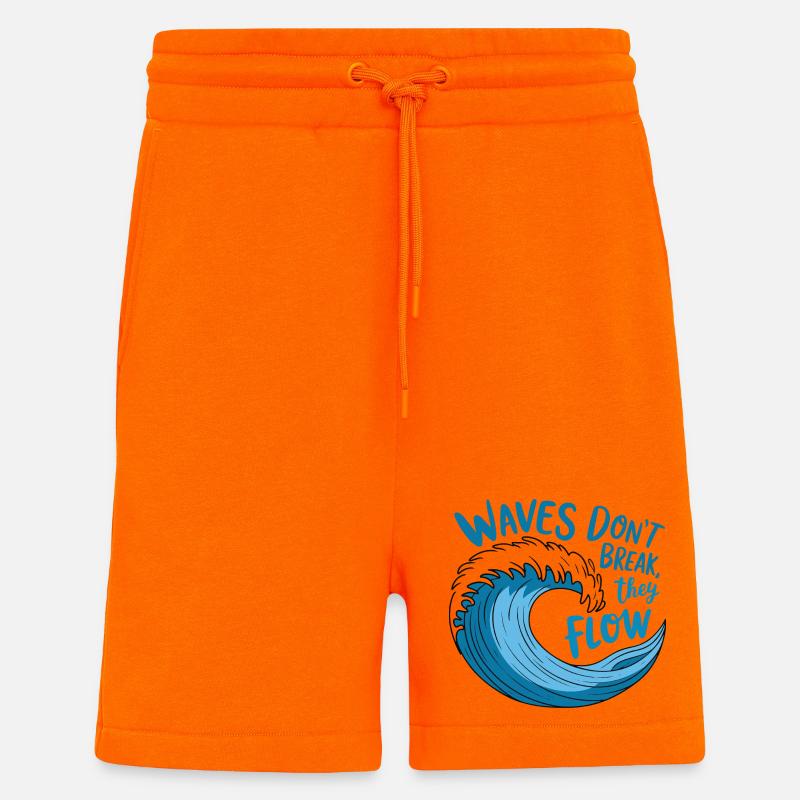 Fließendes Wellendesign - Shorts - made by SPREAD - SUNSET ORANGE