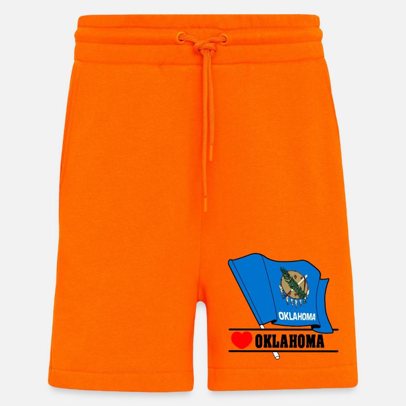Hinweis Oklahoma Herz OKLAHOMA - Shorts - made by SPREAD - SUNSET ORANGE