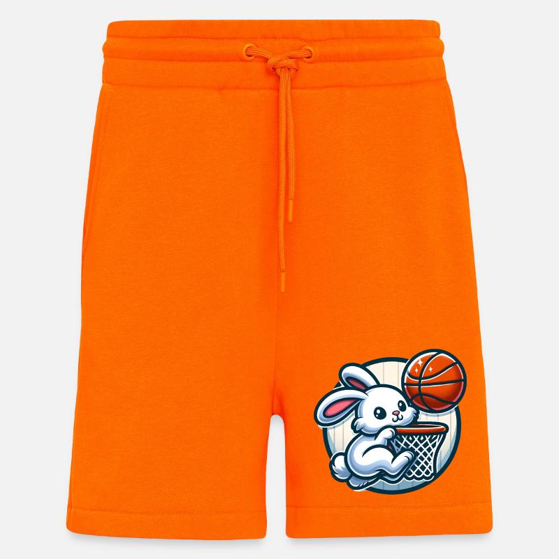 Niedlicher Korbjäger Hase - Shorts - made by SPREAD - SUNSET ORANGE