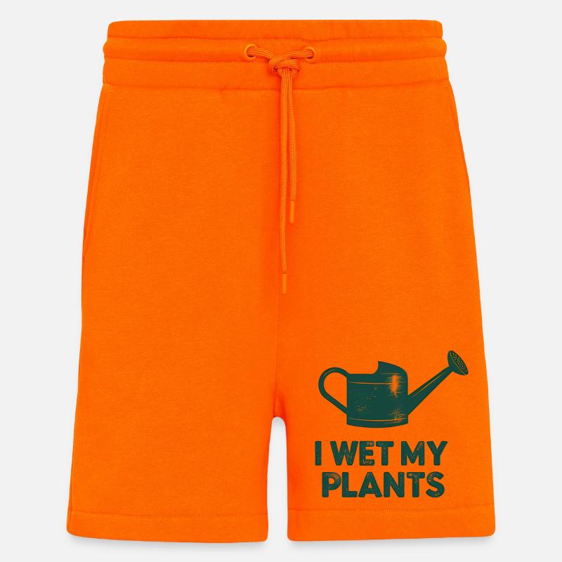 Wet My Plants Watering - Shorts - made by SPREAD - SUNSET ORANGE