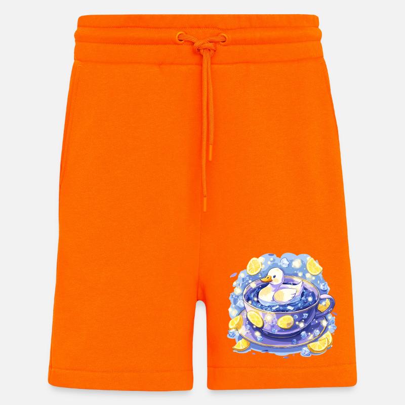 Zitronenente im Teebecher - Shorts - made by SPREAD - SUNSET ORANGE