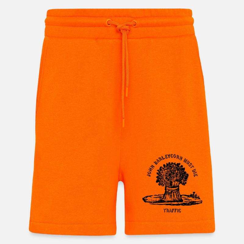 Cordon d’orge - Short bio décontracté fabriqué en UE - SUNSET ORANGE