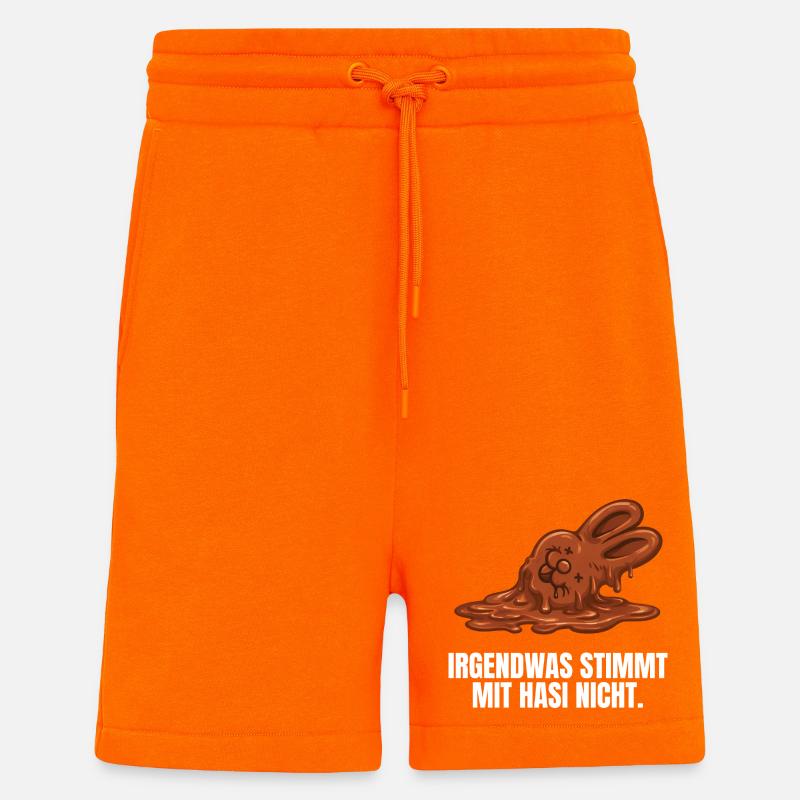 Chocolate bunny Easter - Shorts - made by SPREAD - SUNSET ORANGE