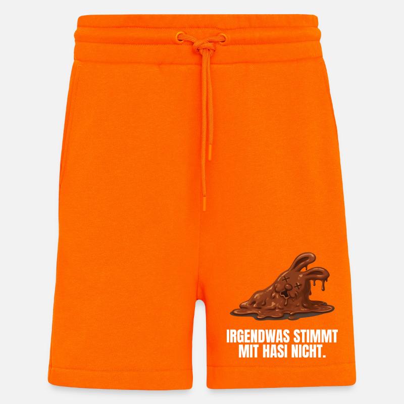 Bunny Easter Chocolate Bunny Funny - Shorts - made by SPREAD - SUNSET ORANGE