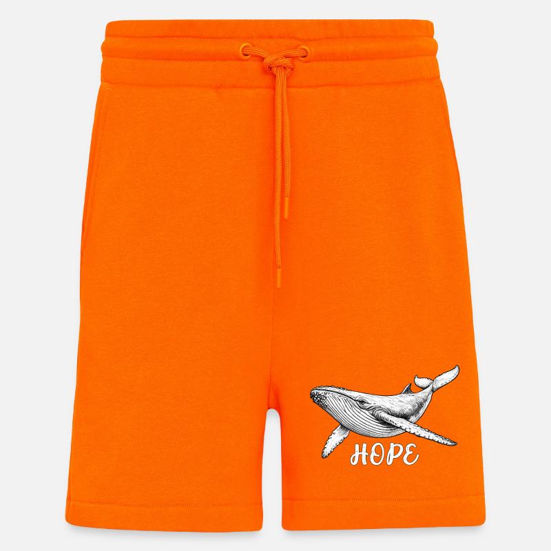 Hoffnung Wal-Rettung Hope - Shorts - made by SPREAD - SUNSET ORANGE