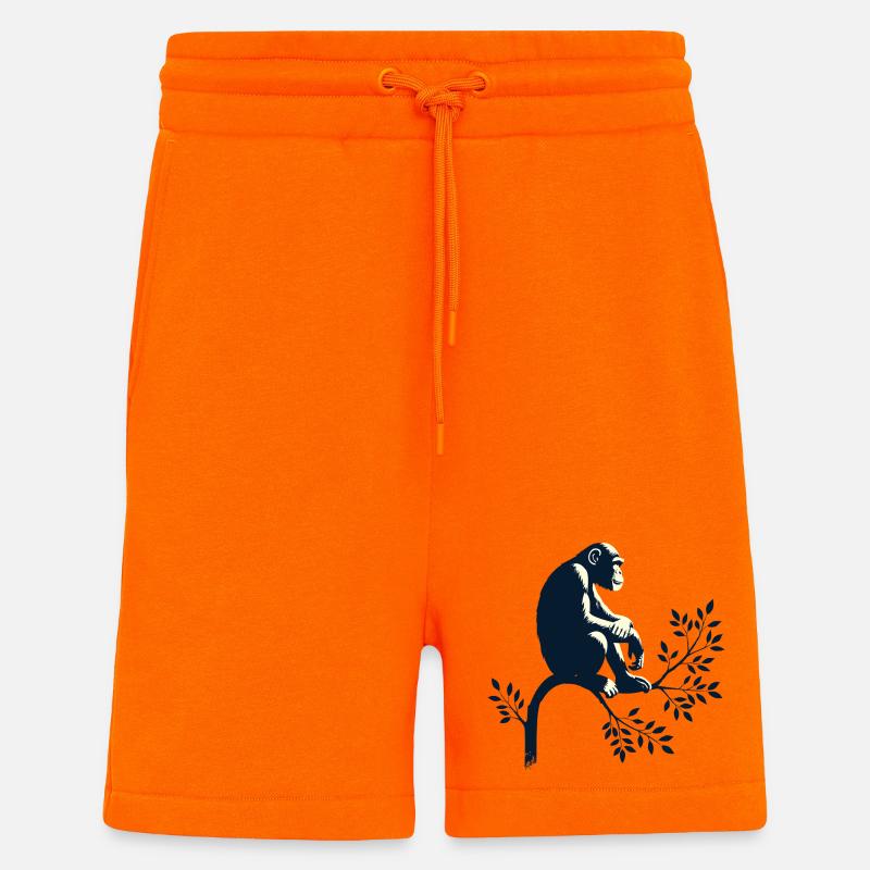 Chimpanzee - Shorts - made by SPREAD - SUNSET ORANGE
