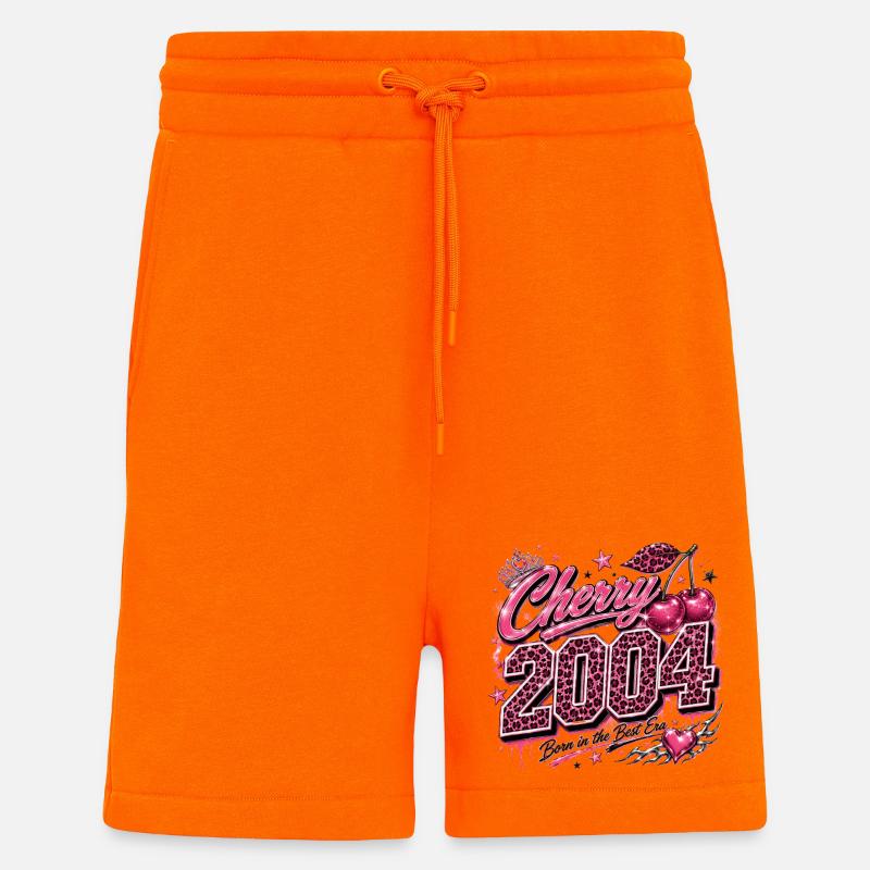 Cherry 2004 Leopard Style - Shorts - made by SPREAD - SUNSET ORANGE
