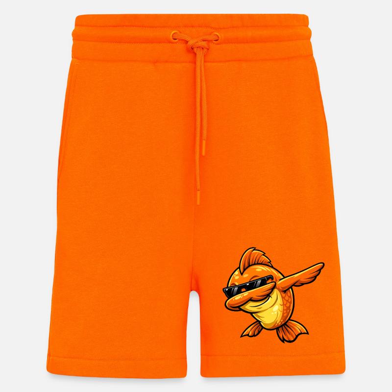 Dabbing Goldfisch - Shorts - made by SPREAD - SUNSET ORANGE