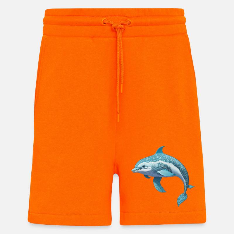 Dauphin - Short bio décontracté fabriqué en UE - SUNSET ORANGE