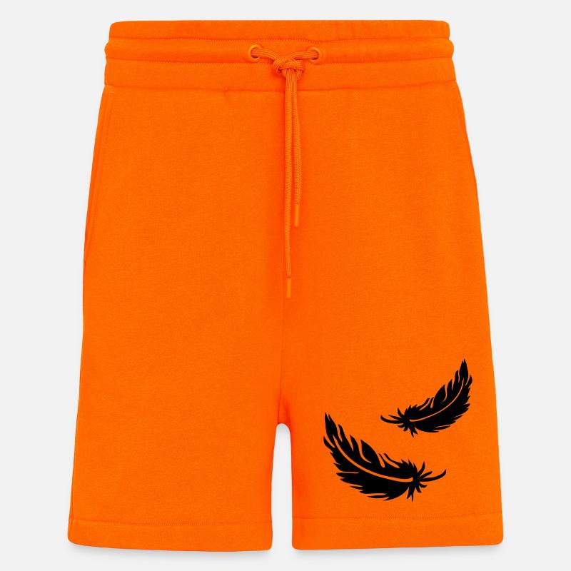 Zwei fliegende Federn - Shorts - made by SPREAD - SUNSET ORANGE