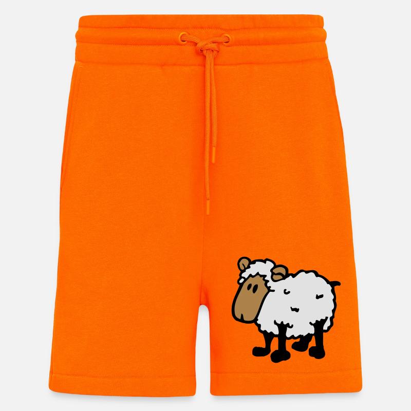 cooles comic schaf funny sheep - Shorts - made by SPREAD - SUNSET ORANGE