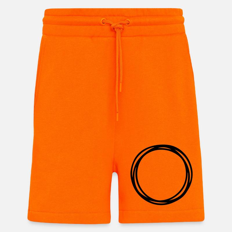 Circles and circles - Shorts - made by SPREAD - SUNSET ORANGE
