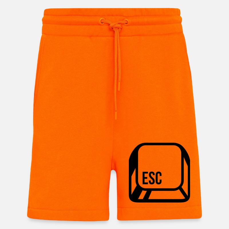 Computer button - Shorts - made by SPREAD - SUNSET ORANGE